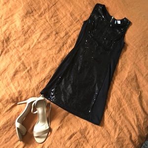 Black shimmery dress